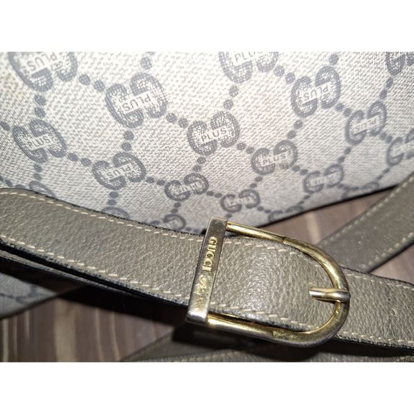 Vintage Gucci Plus Coated Canvas Brown Beige Bag, Certificate of Authenticity - Picture 3 of 15